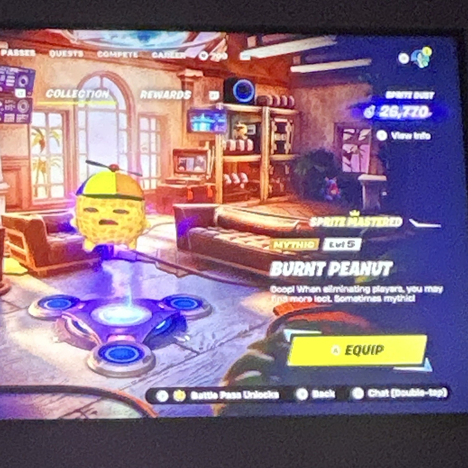 MultiVersus Burnt Peanut Mythic Spirit Mastered Game Item/Asset ID 26770
