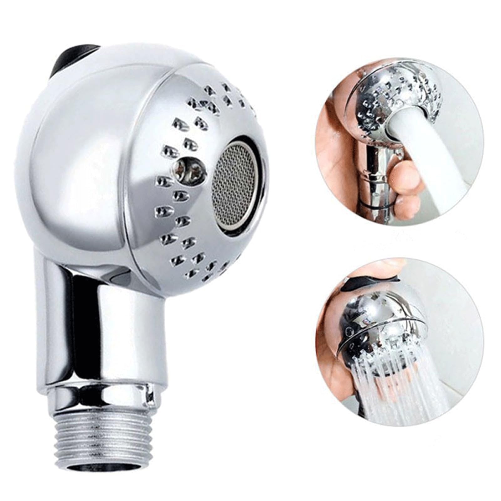 Sink Faucet Sprayer Attachment - Salon Spherical Head Top Control Button