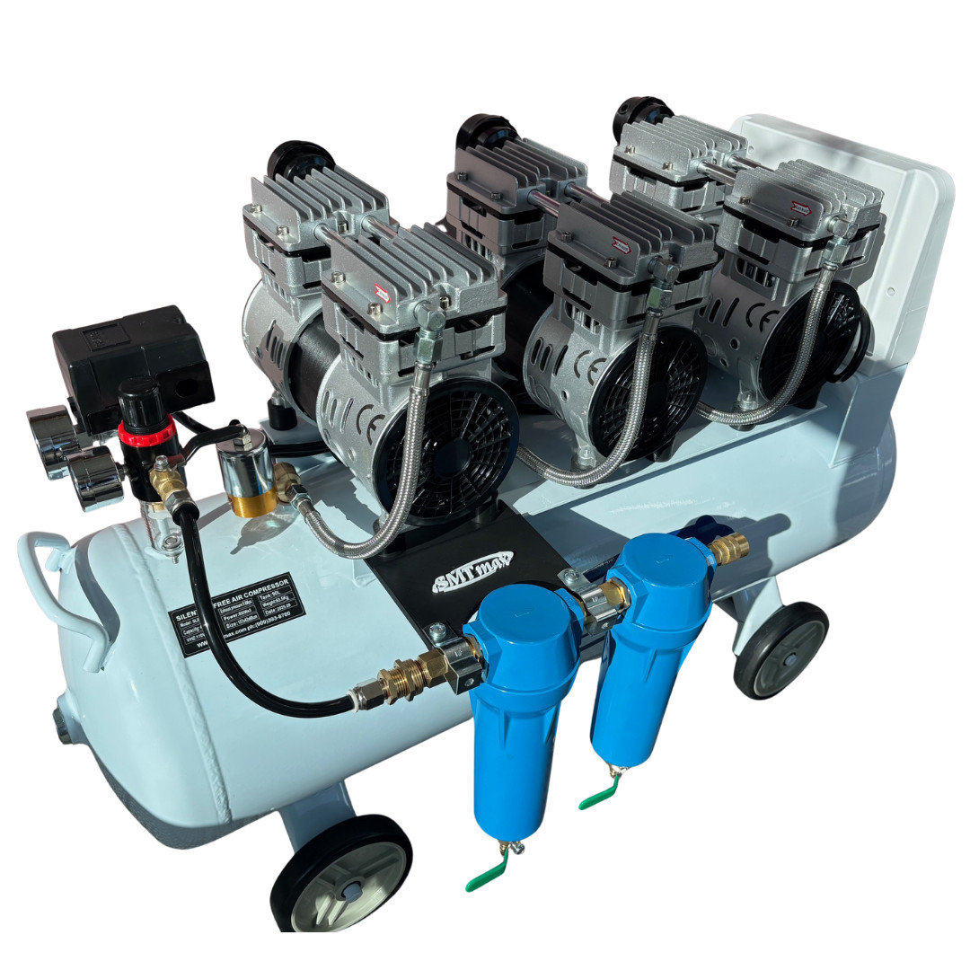 3HP Dental Air Compressor Oil-Free 2-Stage Dryer 220V Quiet