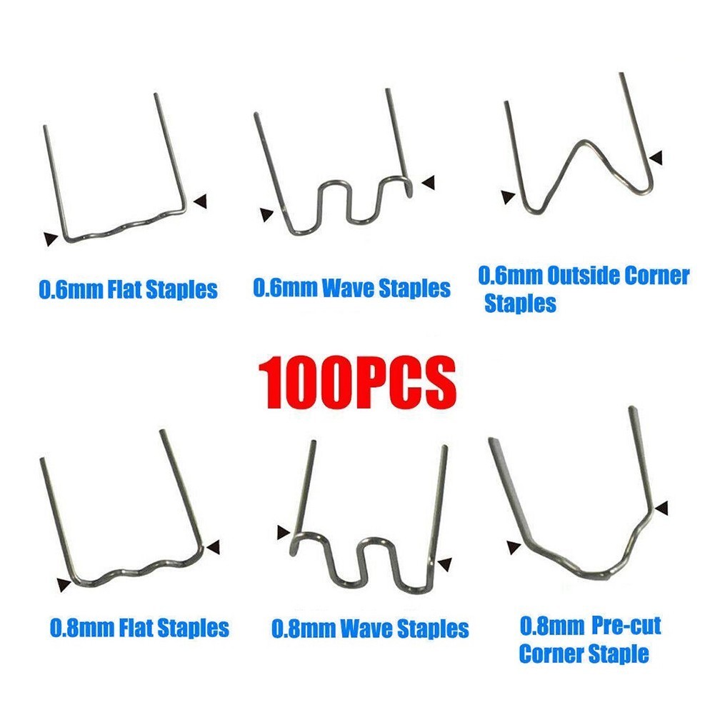 100-Pcs 0.6/0.8mm Car Bumper Plastic Welding Machine Repair Welding Wire