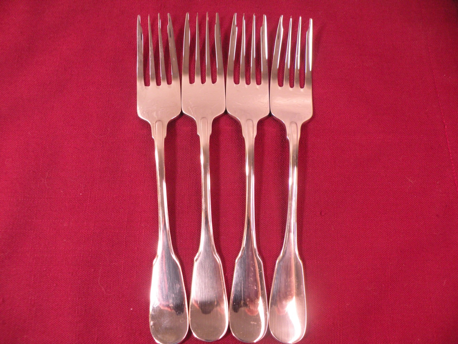 Set Of 4 Salad Forks Lyon Branford International 18/8 Stainless 7 1/4"