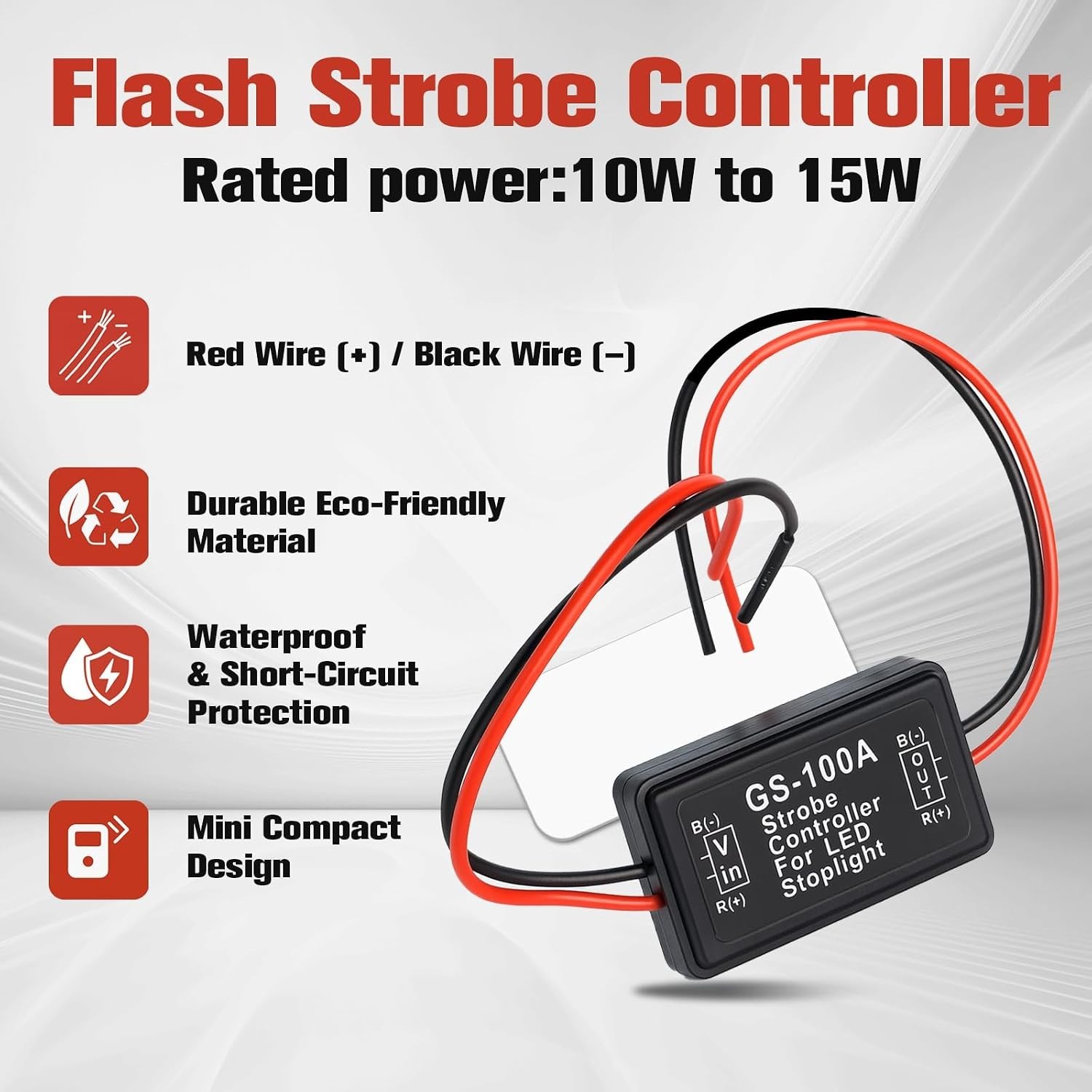 Efficient -100A Automatic Flash Strobe Controller for Enhanced Driving Safety