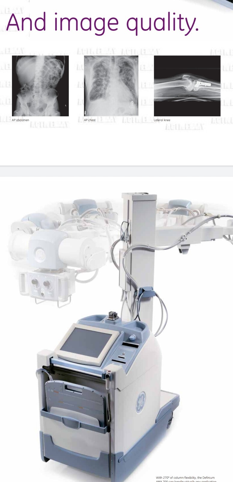 digital ray mobile machine GE AMX