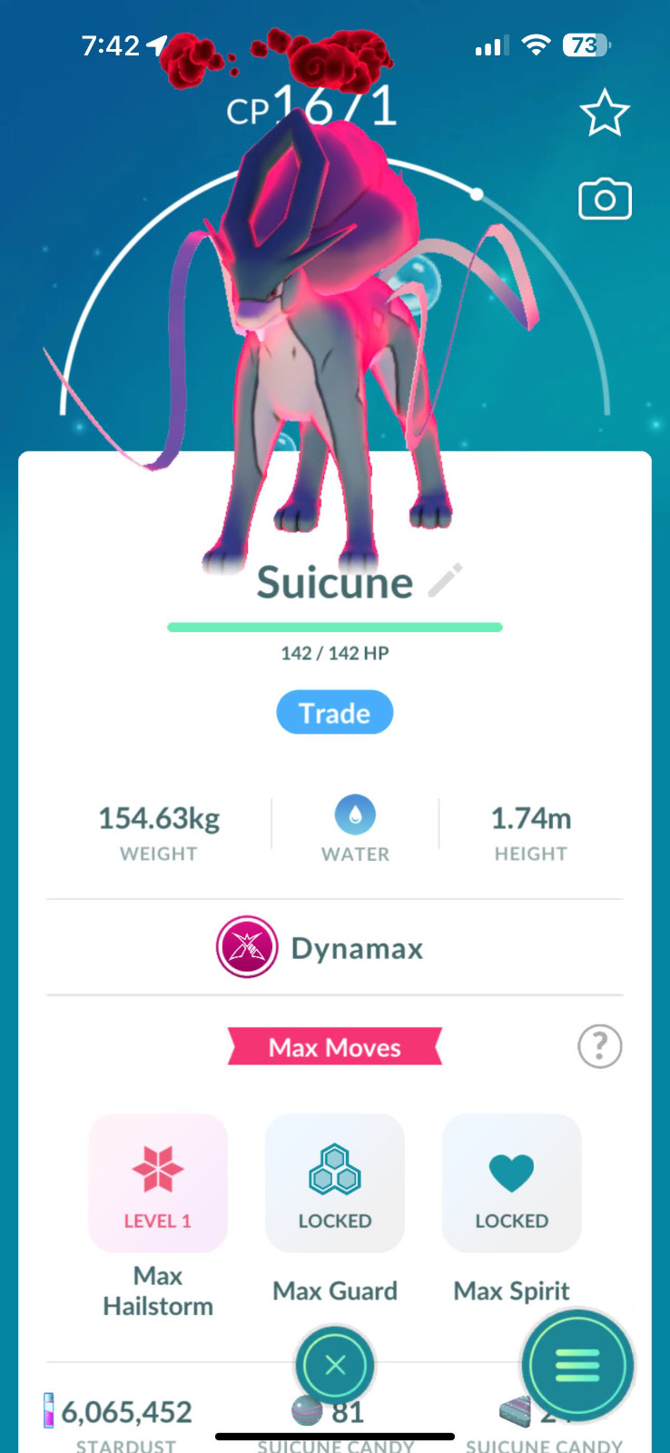 Dynamax Suicune Pokémon GO | Special Trade