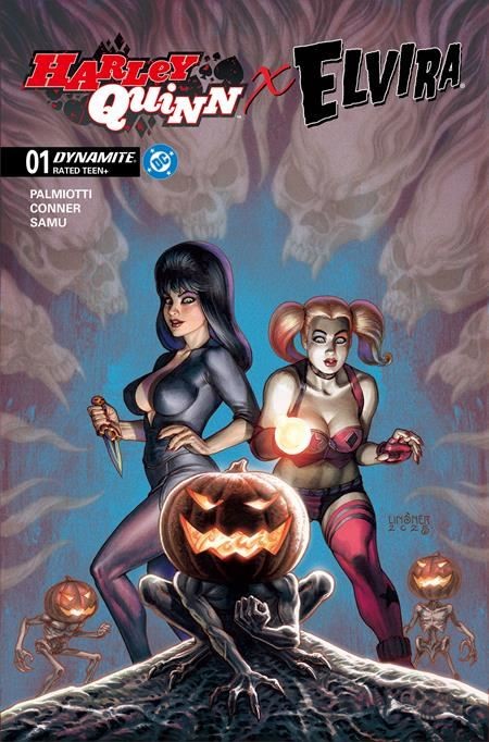 Harley Quinn X Elvira #1 Cvr C Joseph Michael Linsner Var DYNAMITE Comic Book
