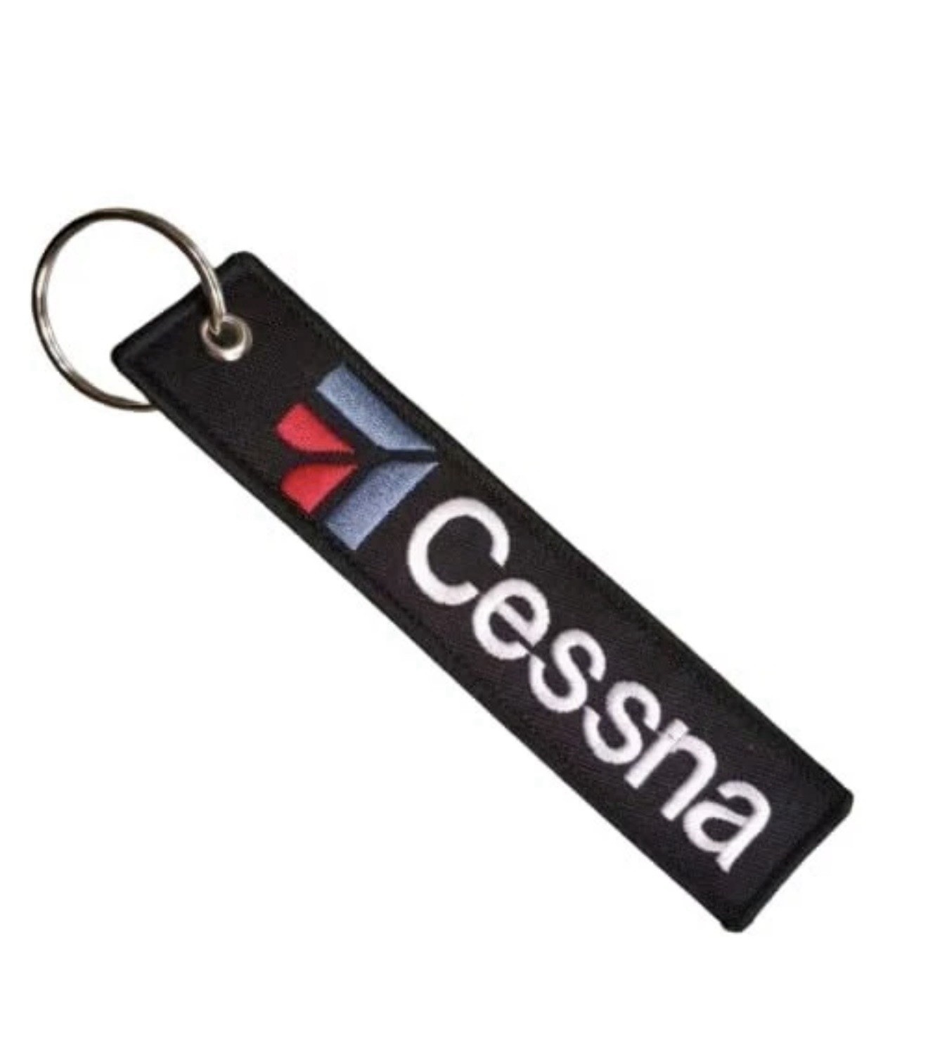Cessna Keychain  Aircraft Airplane Tag 150 152 172 182 210 Black