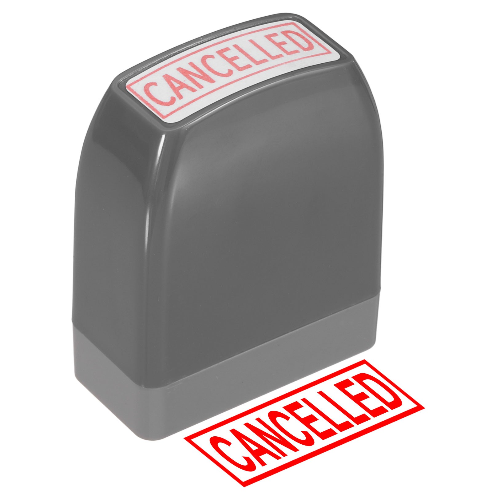 CANCELLED Notice Stamp Self Inking, Grey
