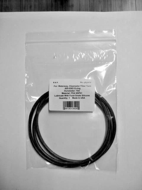 Waterway Clearwater 805-0383 Filter Tank Cover O-ring / R&S 383WW
