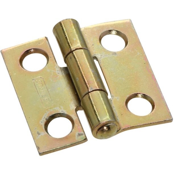 Stanley  80 2000 1" Narrow Utility Hinge with Non-Removable Pin, 2 Count