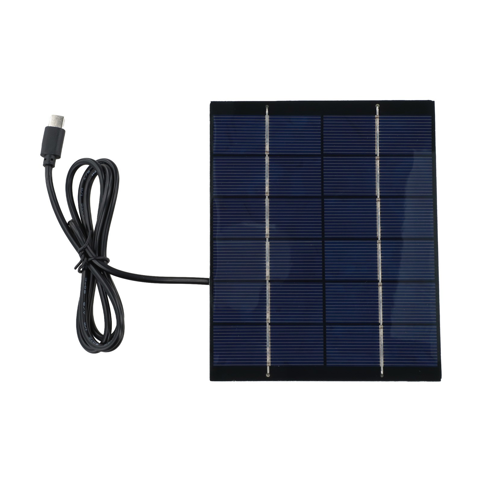 Polycrystalline 2W 6V Solar Panel Charger with For Type C Output and 1M Cable
