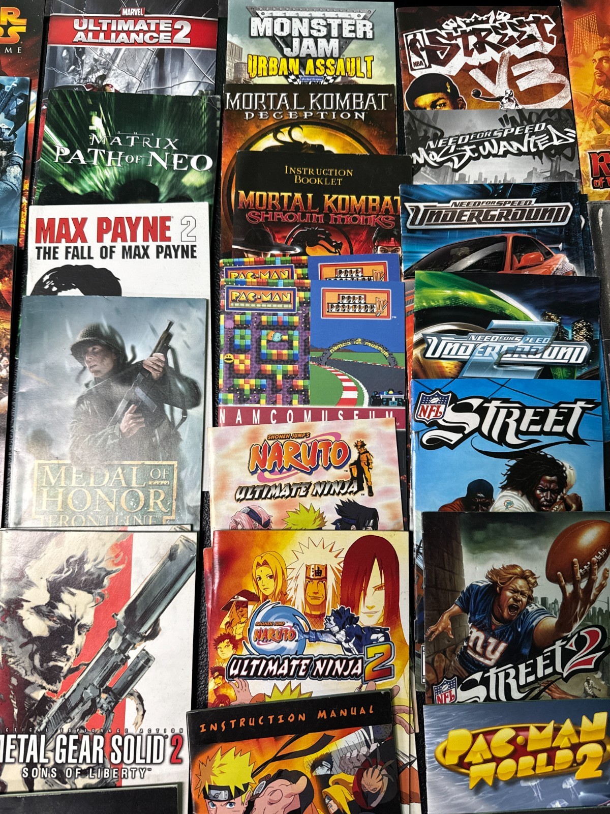 video game manuals lot Playstation 2