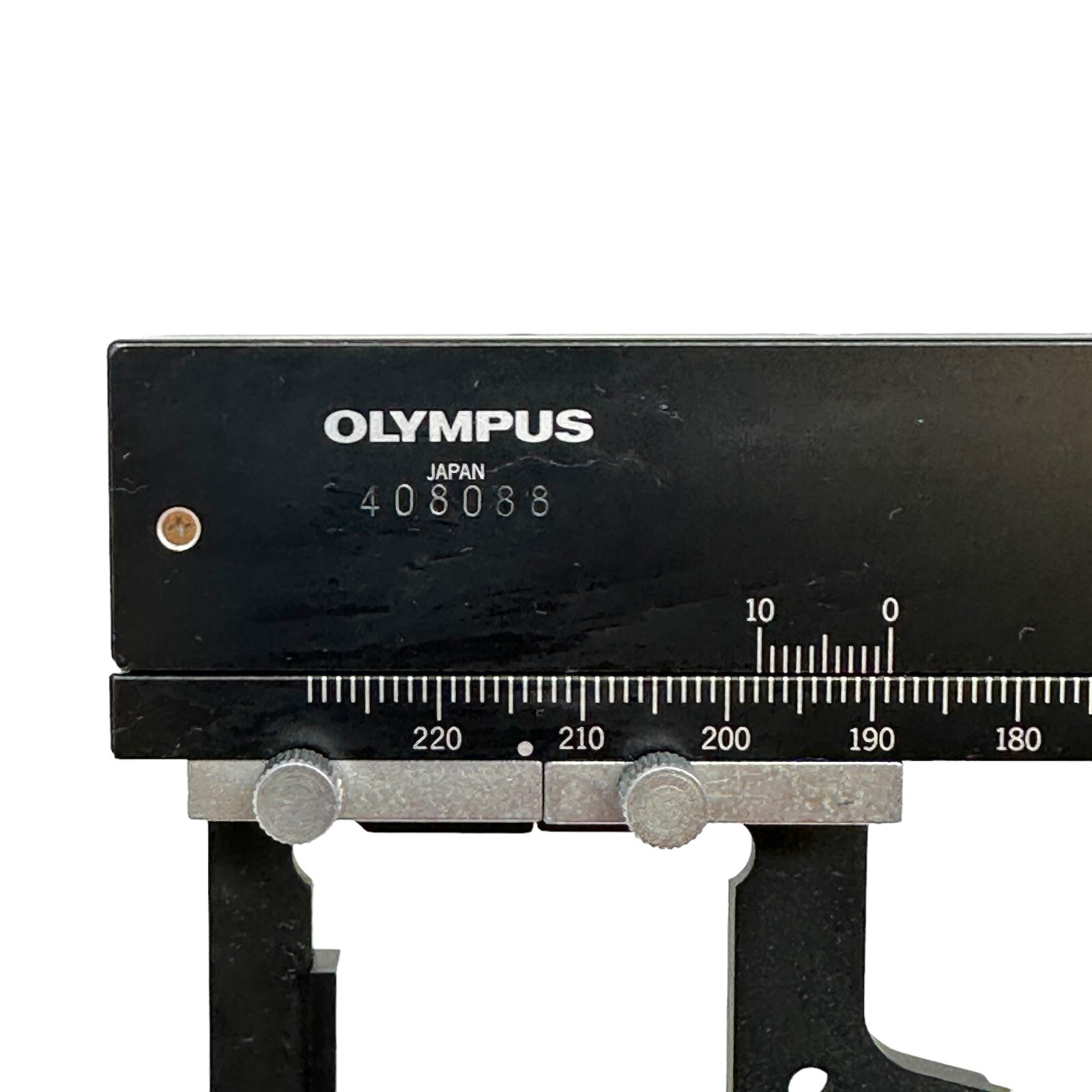 Olympus 408088 Microscope Mechanical XY Stage Caliper Attachable Scale