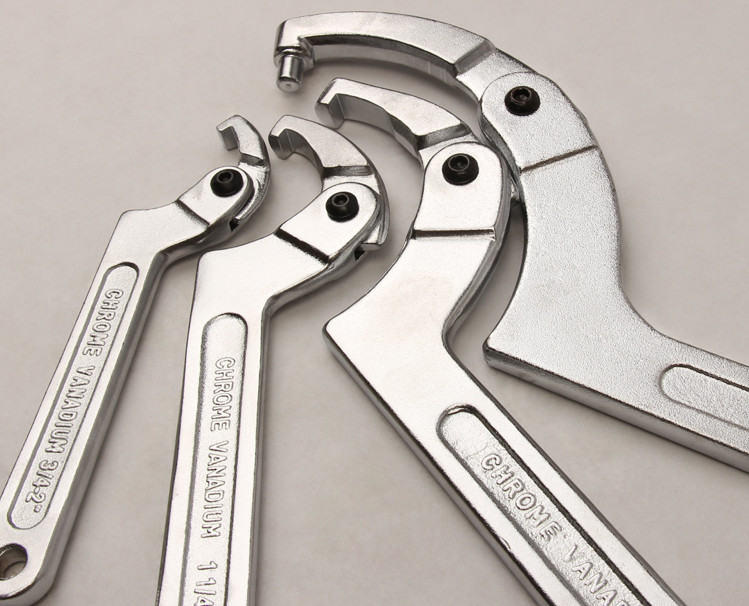 Adjustable spanner wrench 3/4"-2", Square Pin