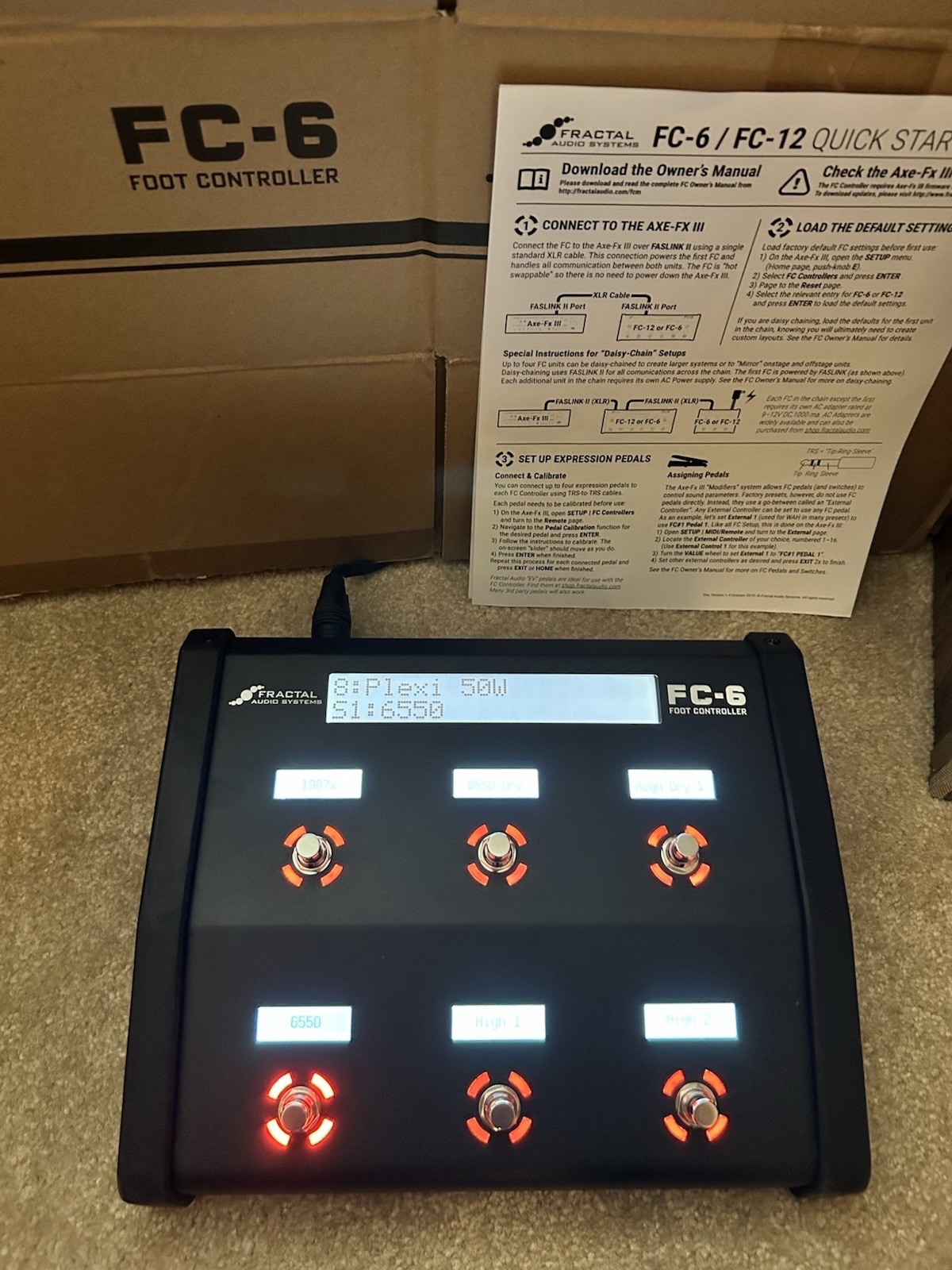 Fractal FC-6 Foot Controller w/ Fast Connect Cable