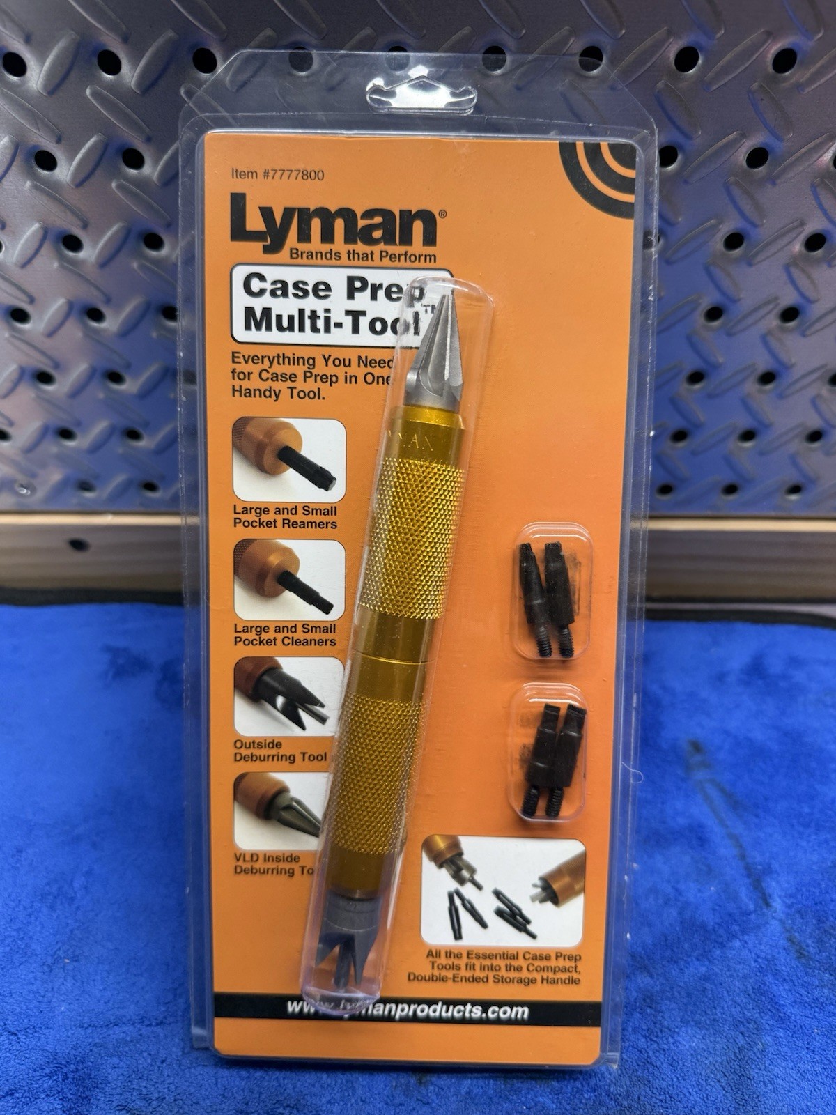 Lyman Case Prep Multi-Tool, .17 to .45 cal., with Compact Storage Handle