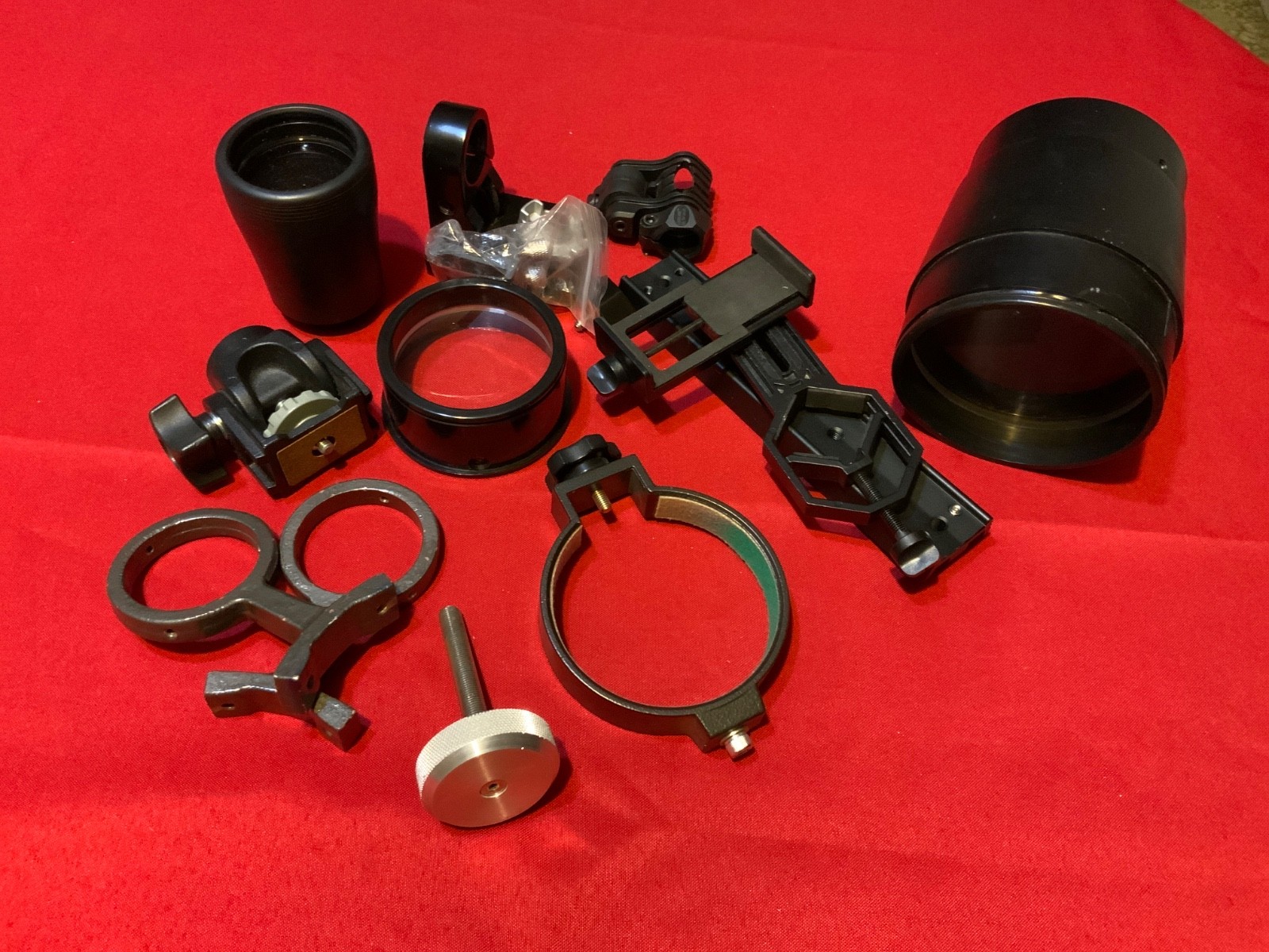 Miscellaneous Optic/bracket lens pieces for use with other parts-good condition