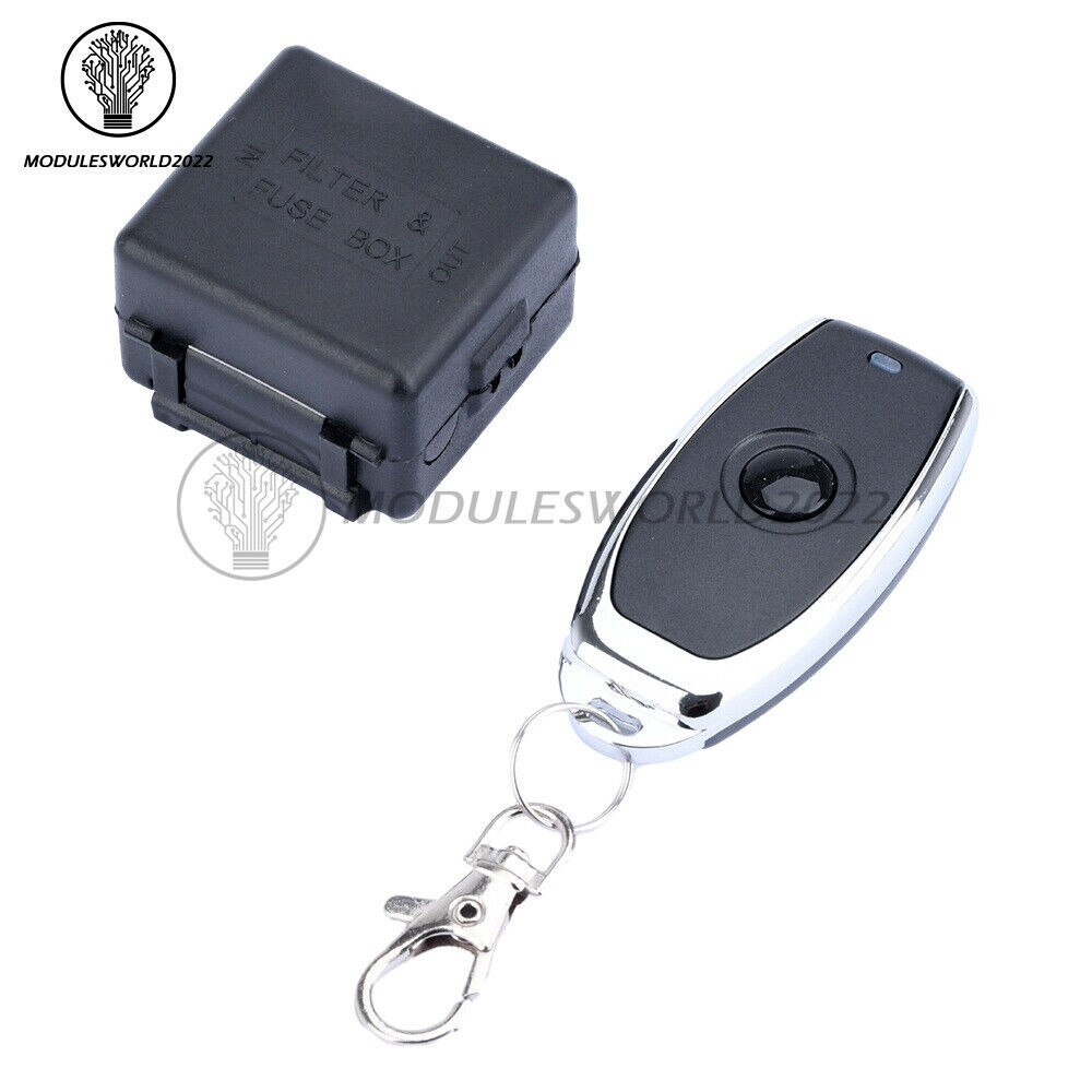 433MHz DC12V Relay 1CH 2CH Wireless RF Door Remote Control Switch Transmitter
