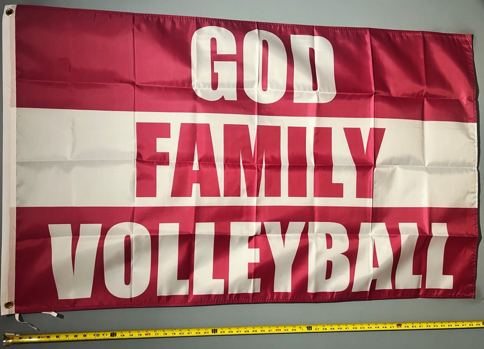 Volleyball FLAG FREE USA SHIP Music God Dorm College Beer Man Cave USA Sign 3x5'