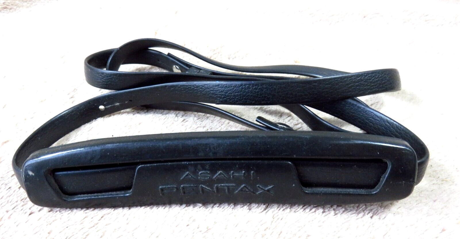 Vtg PENTAX Camera Neck Strap - Rubber logo neck pad + plastic strap 40" / #150