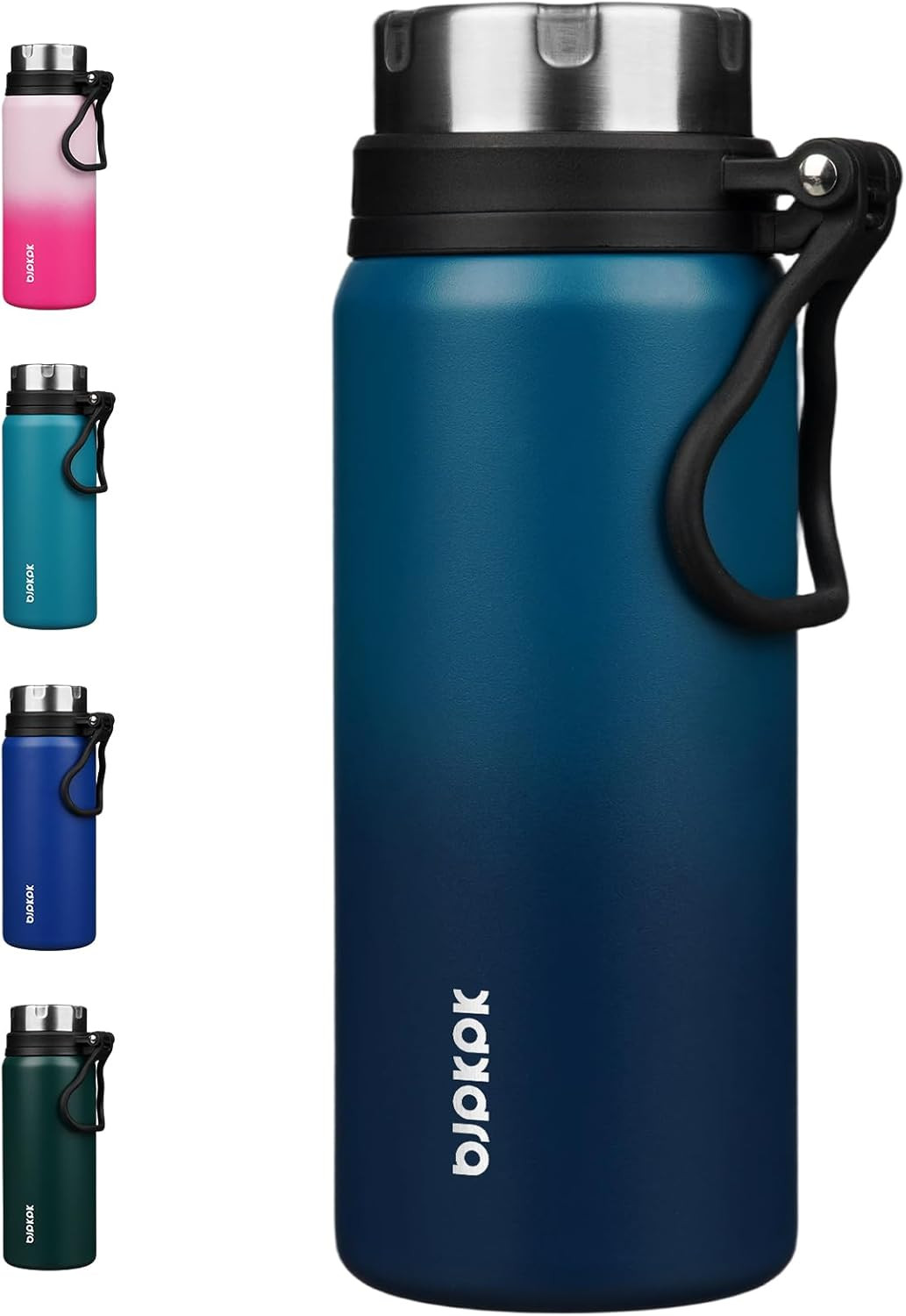 Stainless Steel Water Bottle,25Oz Insulated Bottle with Wide Mouth,Double Wall L