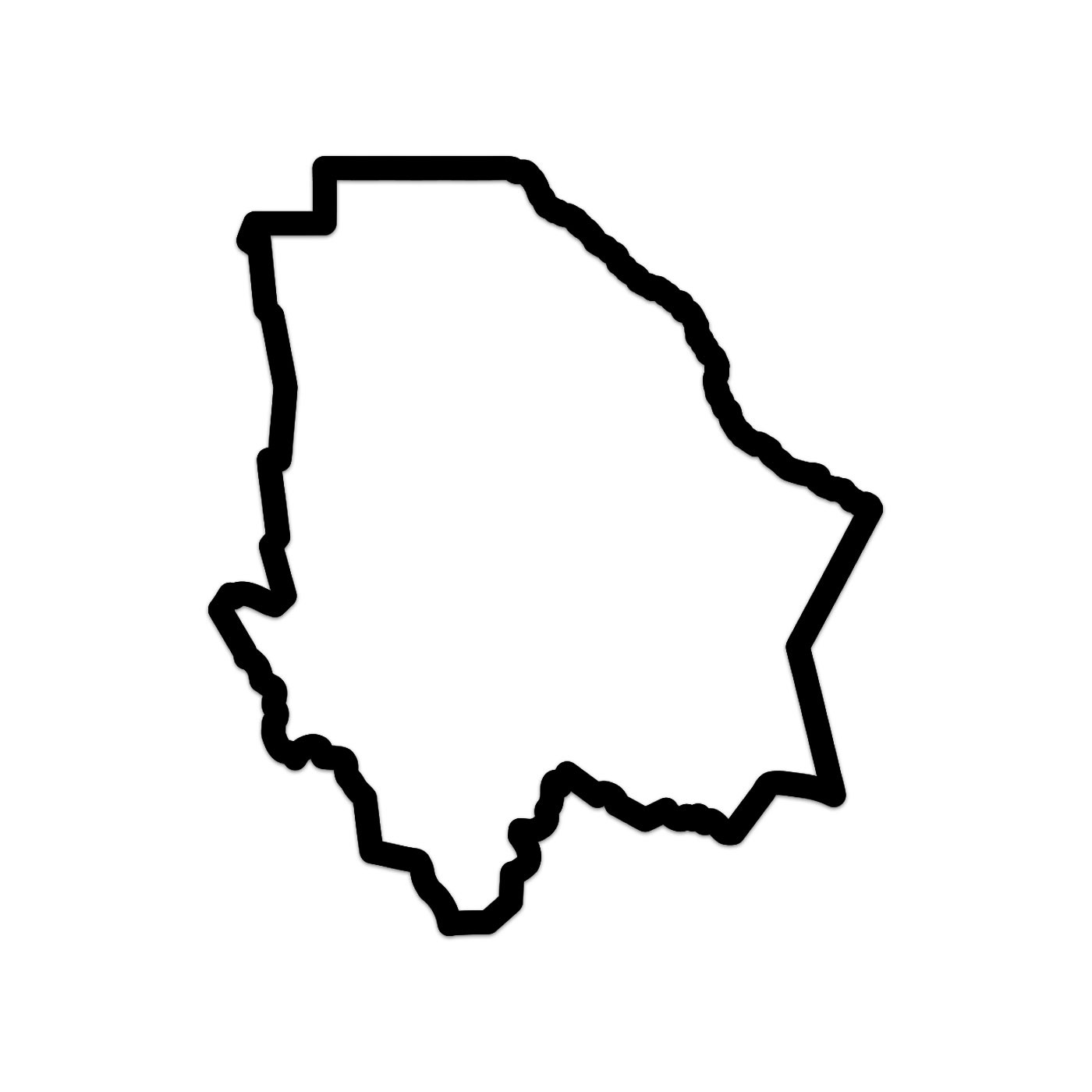 Chihuahua State Shaped Sticker Decal Die Cut
