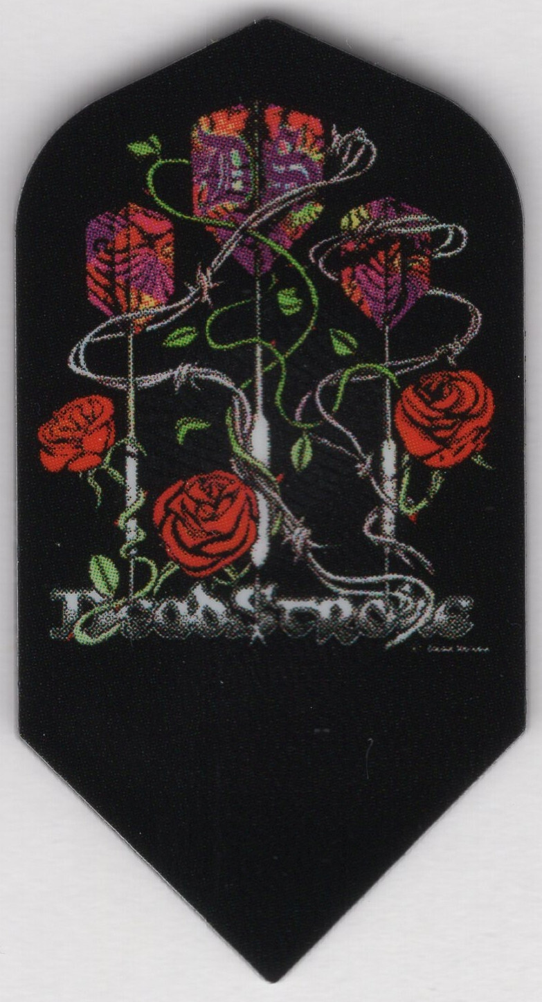 Darts And Roses Slim Dart Flights: 3 per set