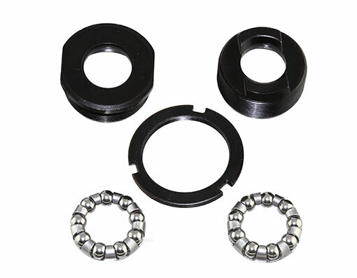 NEW Bottom Bracket Set 3/Piece Crank 1.37x 24tpi BLACK Bike Parts 65mm Shell