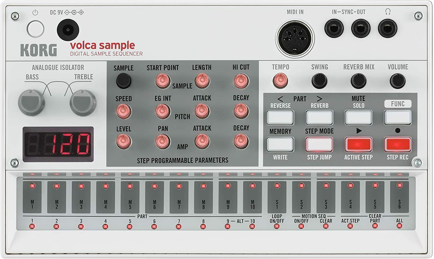 Korg Amplifier Part VOLCASAMPLE