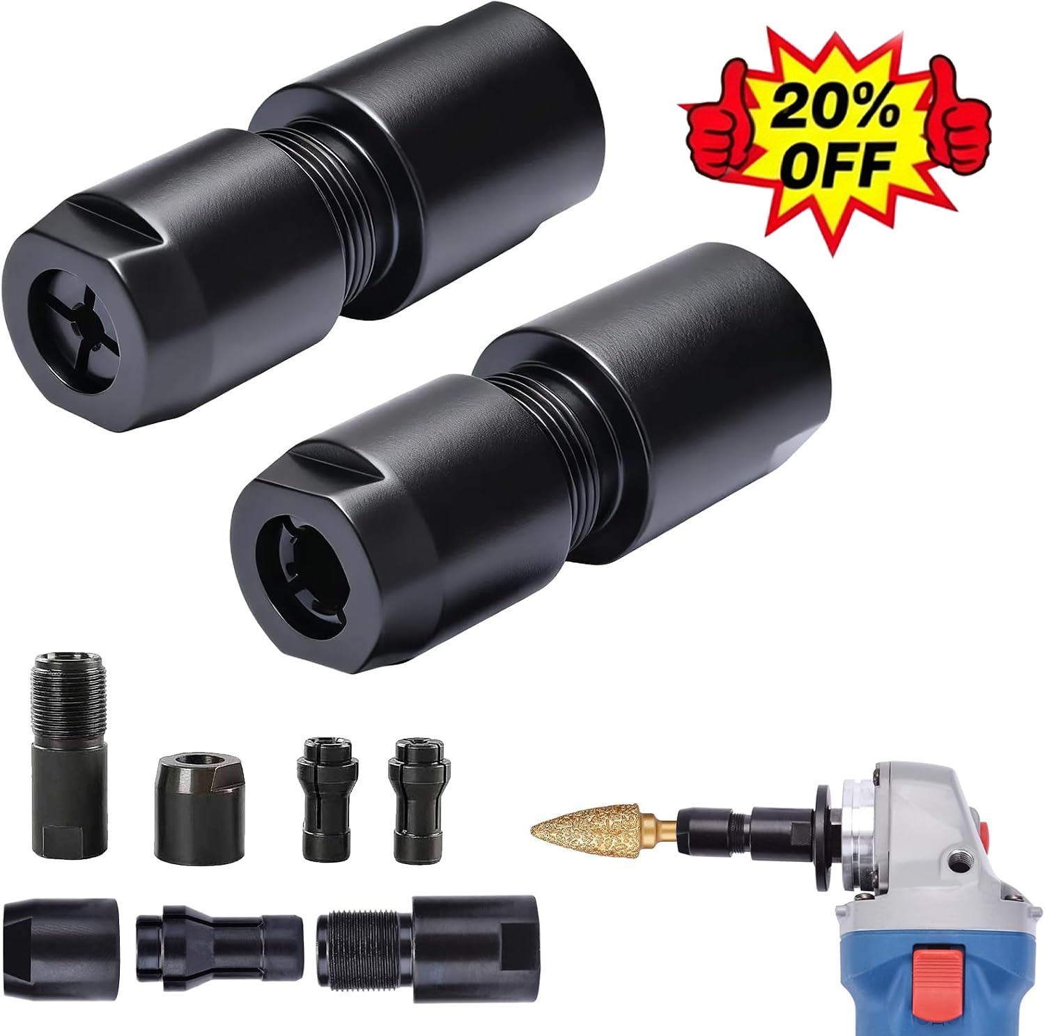 NEW Angle Grinder Adapter Converter for Home DIY Projects Thread Cutting Cutting