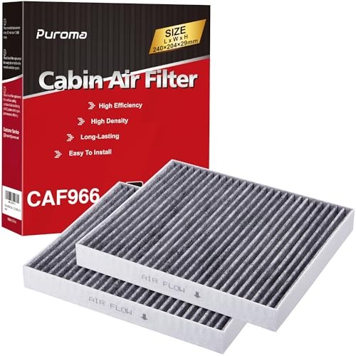 Cabin Air Filter with Activated Carbon, Replacement for CP966, CF11966, 2