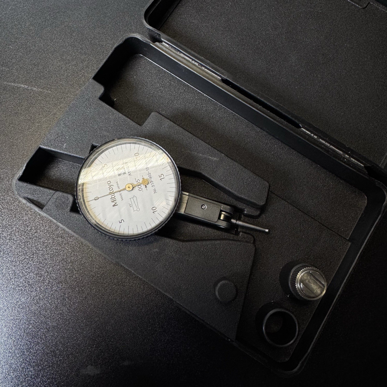 Mitutoyo 513-402-10 Dial Test Indicator .0005 Graduation- DBPK79
