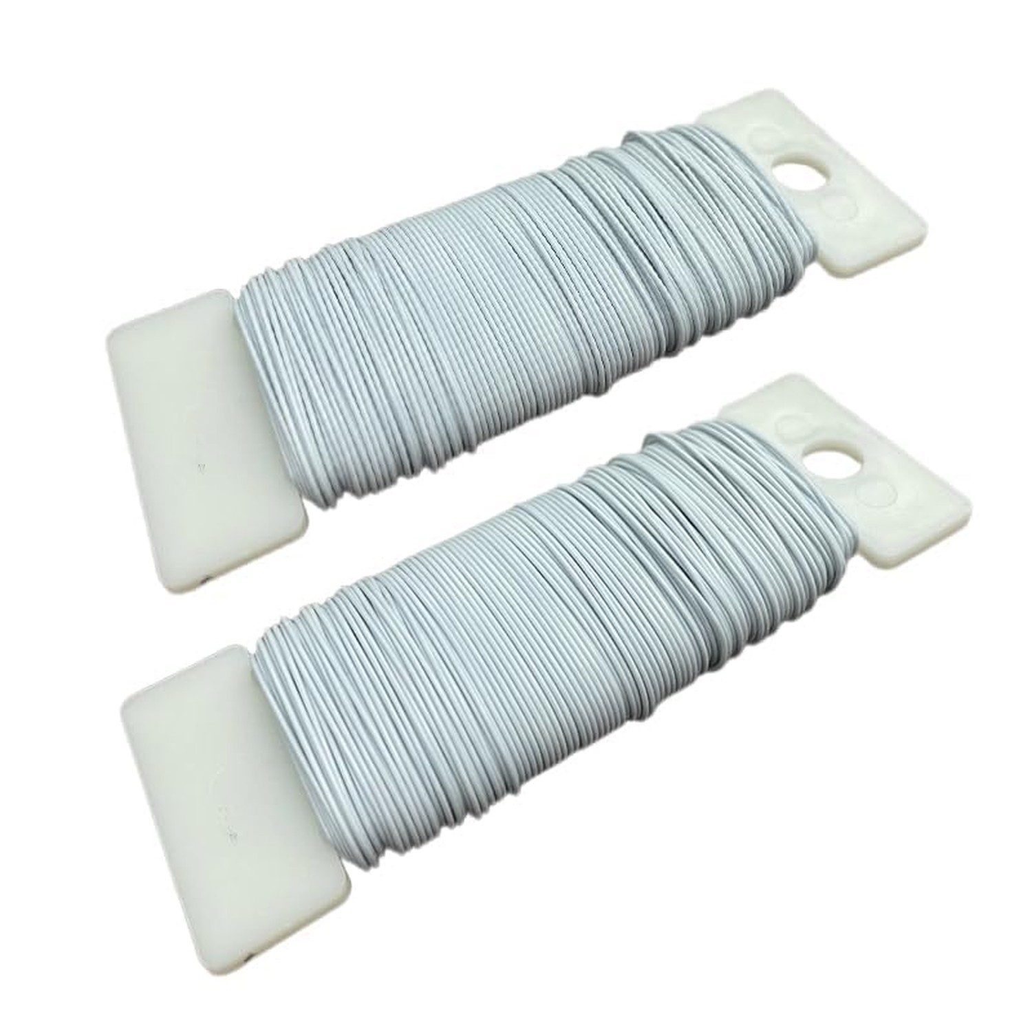 76Yards 22Gauge White Metal Floral Wire Flexible Paddle Florist Garden Wire f...