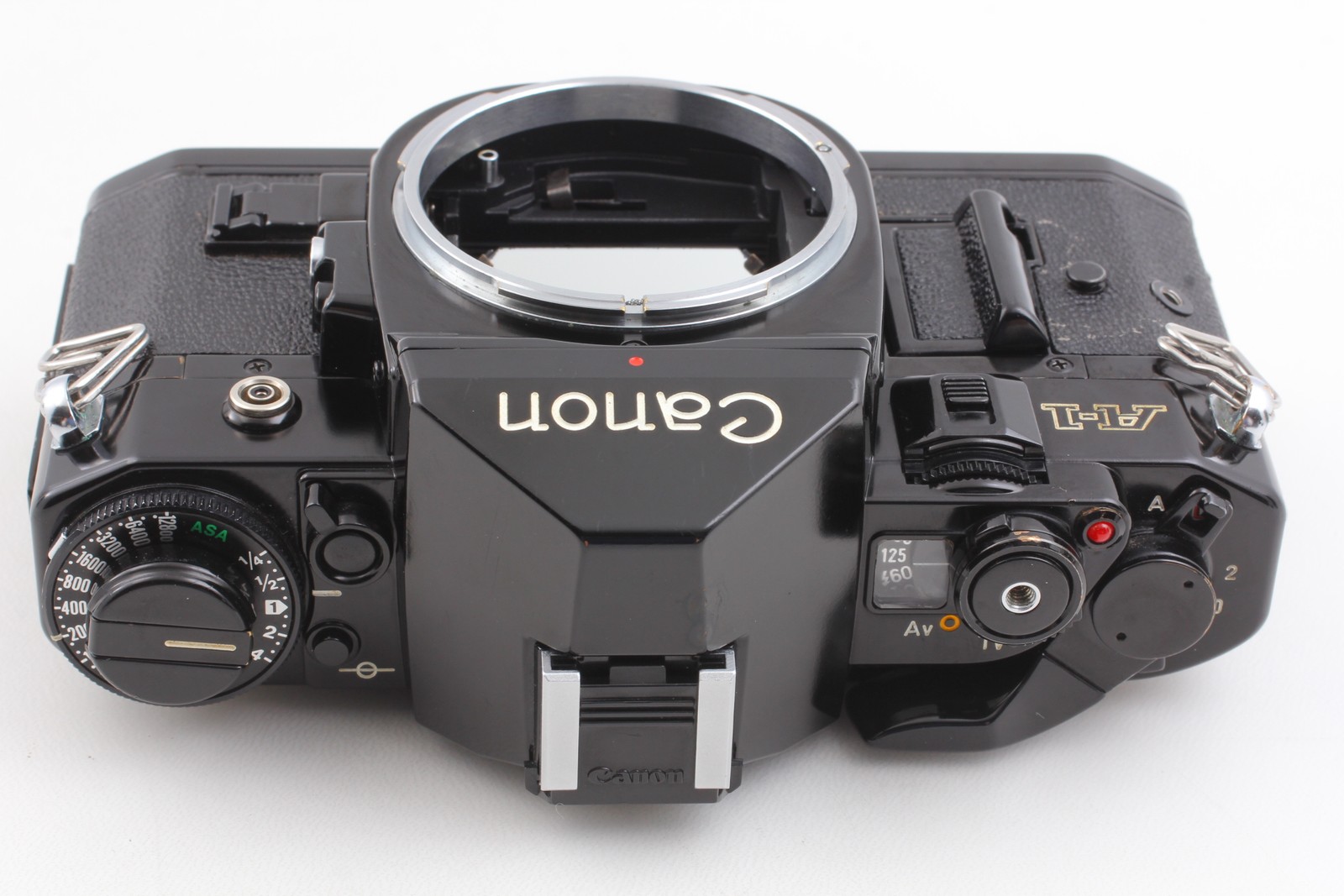 [Exc+5] Canon A-1 Black 35mm Film Camera Body Only With Strap, Cap, From JAPAN
