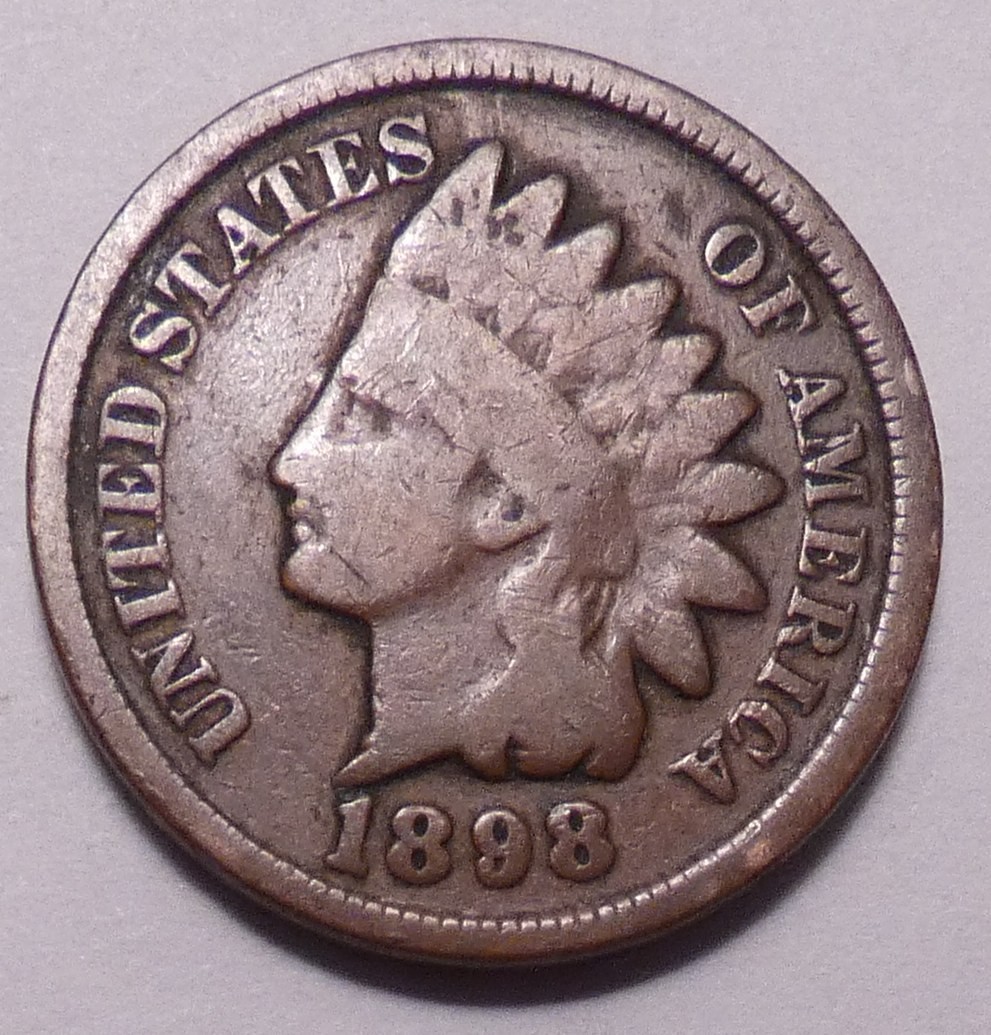 1898 Indian Head Cent Penny - IHC