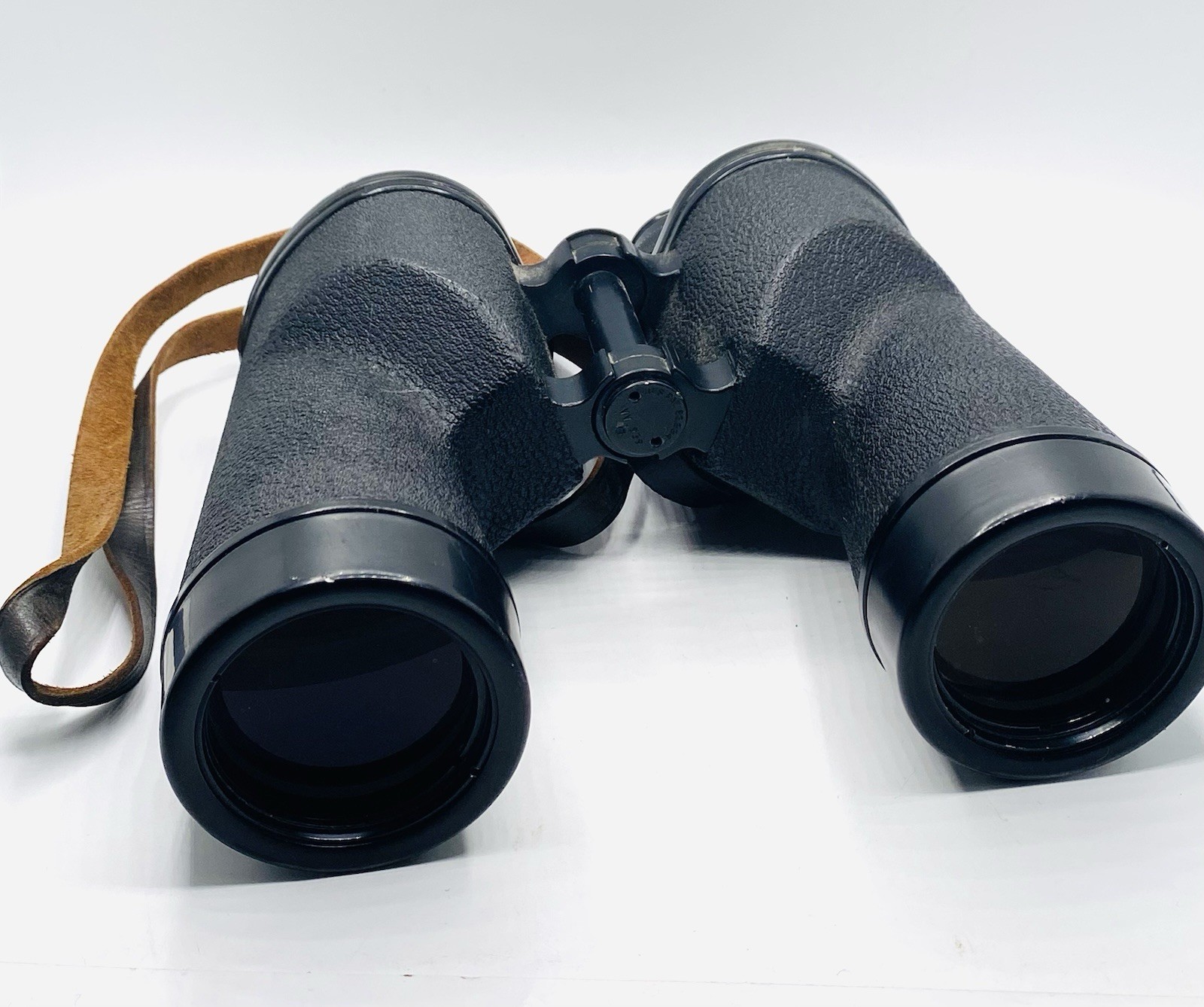 Vintage U.s. Navy Bausch & Lomb ZEPHYR 7x50 BINOCULARS Leather Strap Case USA S1