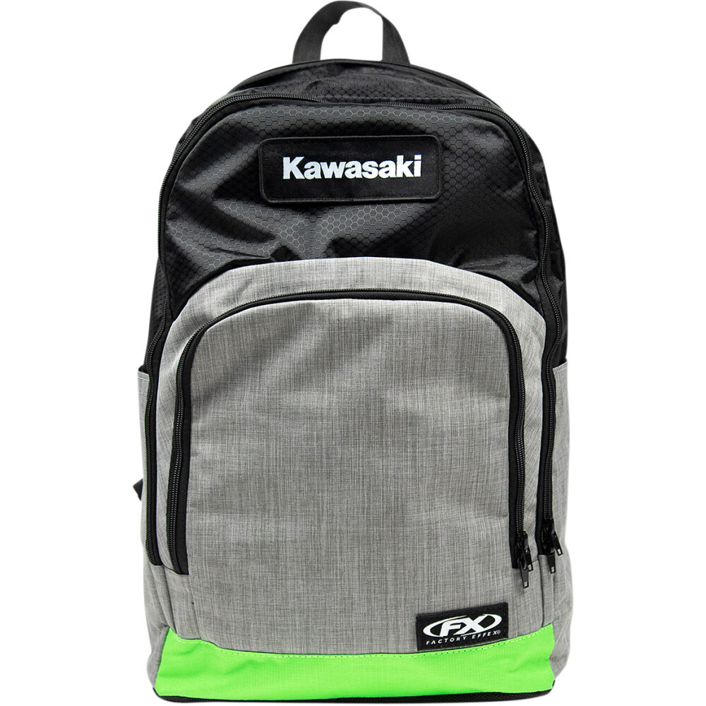 Factory Effex Kawasaki Standard Backpack (Black / Gray / Green)