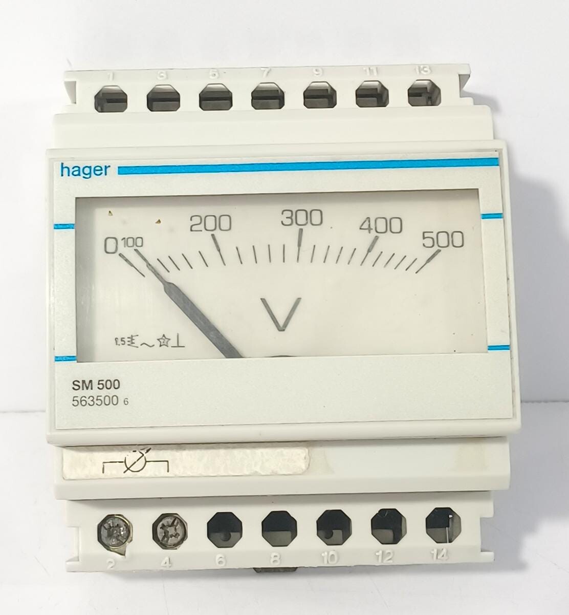 HAGER SM500 Analogie voltmeter 0-500V