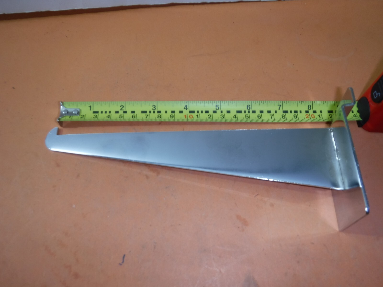 8" Chrome Shelf Bracket for Slatwall N/A Lot of 25  New Old Stock