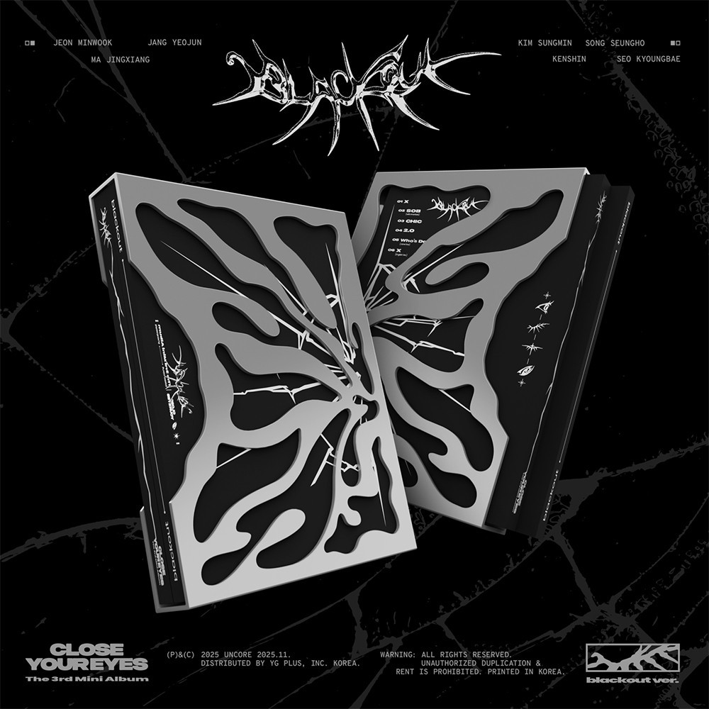 CLOSE YOUR EYES BLACKOUT 3rd Mini Album BLACKOUT Ver/CD+Photo Book+4 Card+Poster