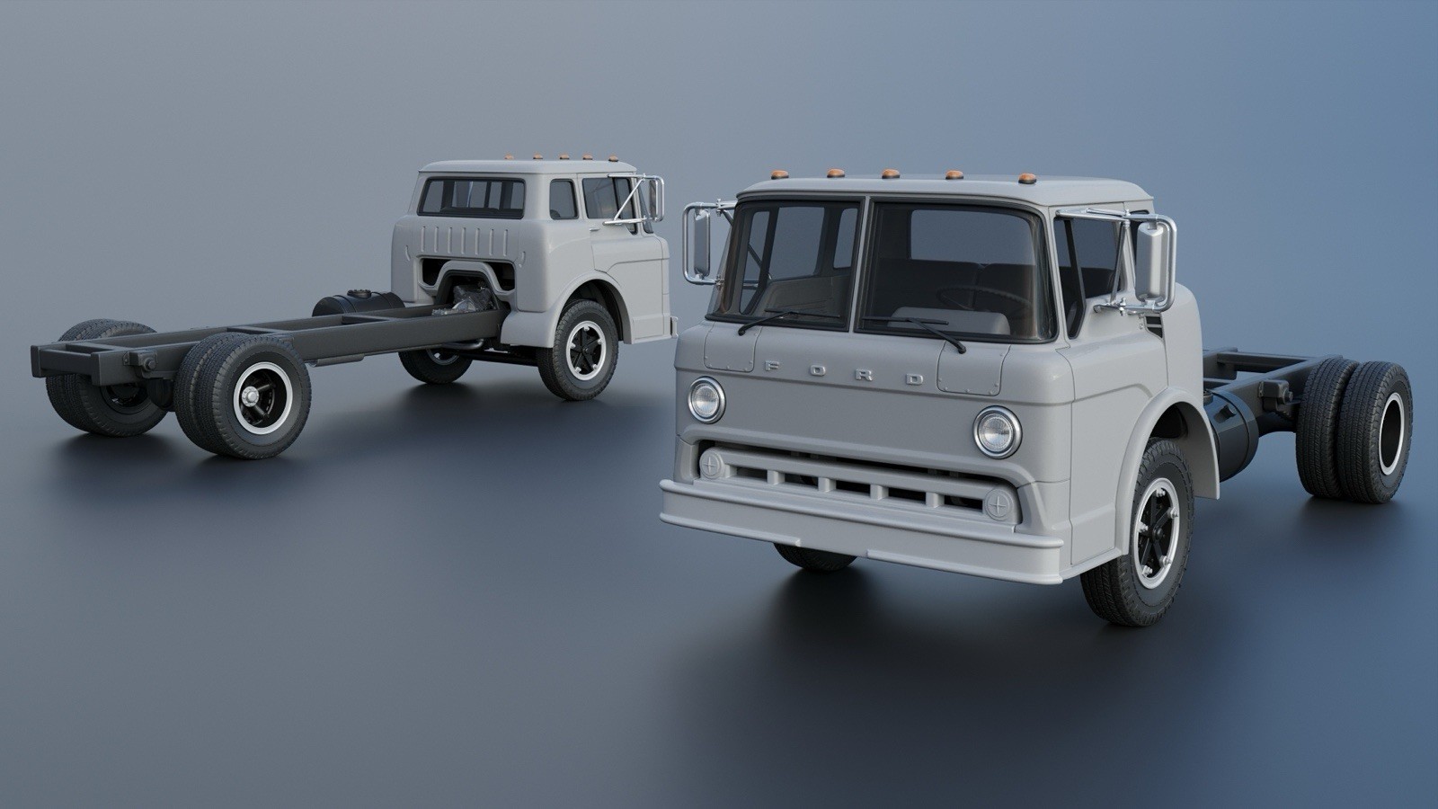 3d Printed 1/25 1972 C-700 Ramp Truck