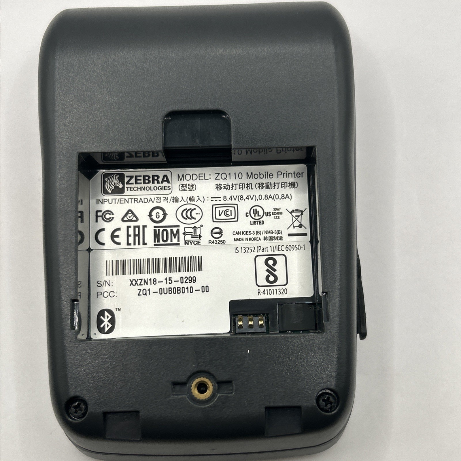 Zebra ZQ110 Thermal Receipt Printer – Tested Functions – No Charger
