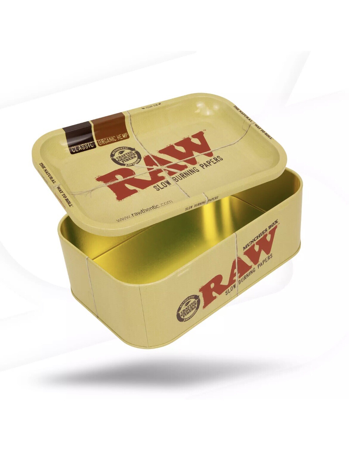 NEW RAW Metal Munchies Box Storage & Tray 10.8x6.9x3.6’’+ raw PHOENIX LIGHTER