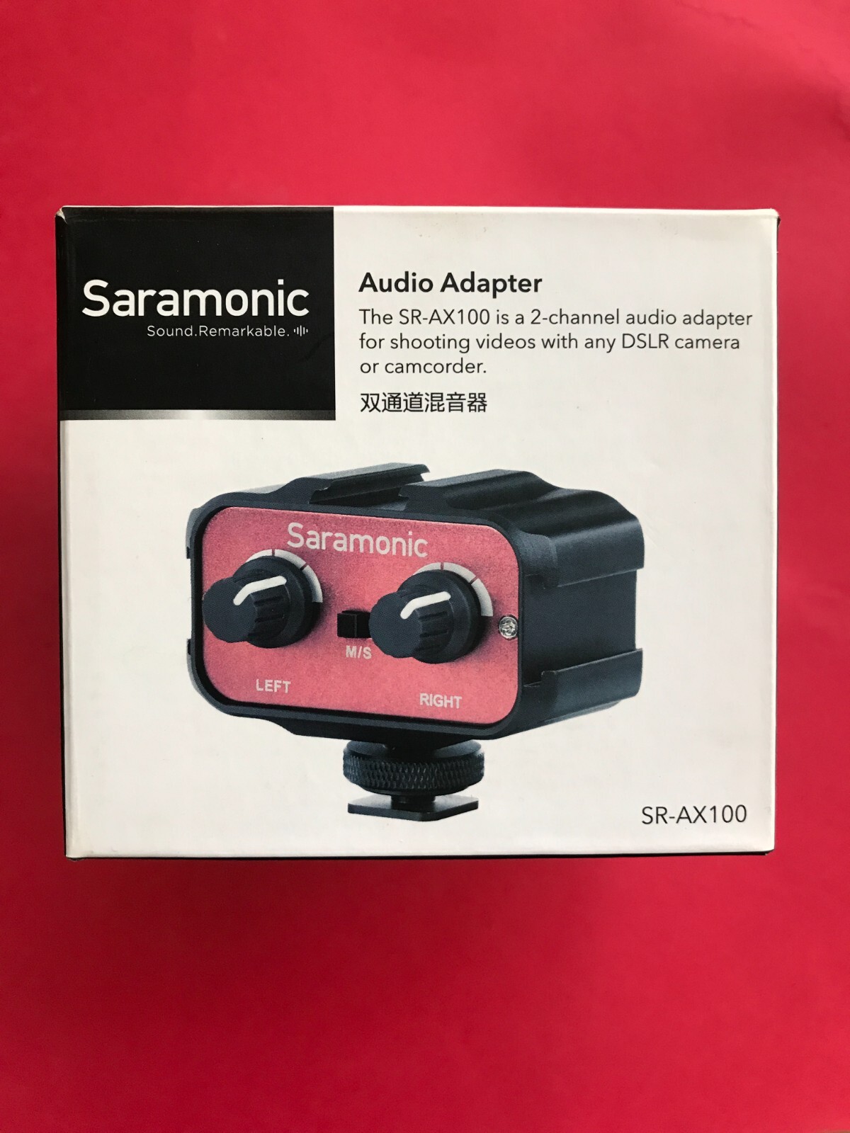 Saramonic SR-AX100 Universal Audio Adapter with 3.5mm Inputs for DSLR Cameras