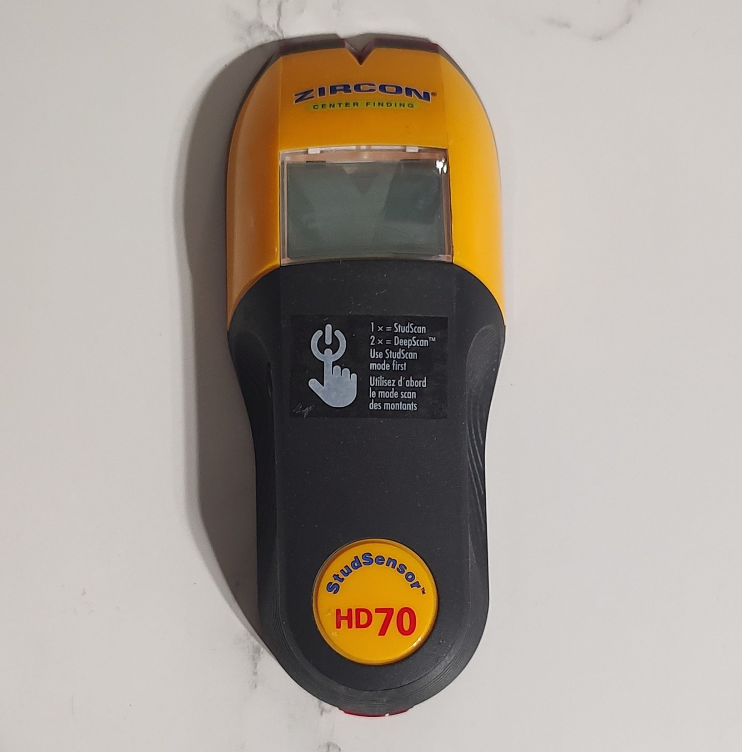 Zircon StudSensor HD70 Stud Finder Wall Scanner LCD Display MPN 74916