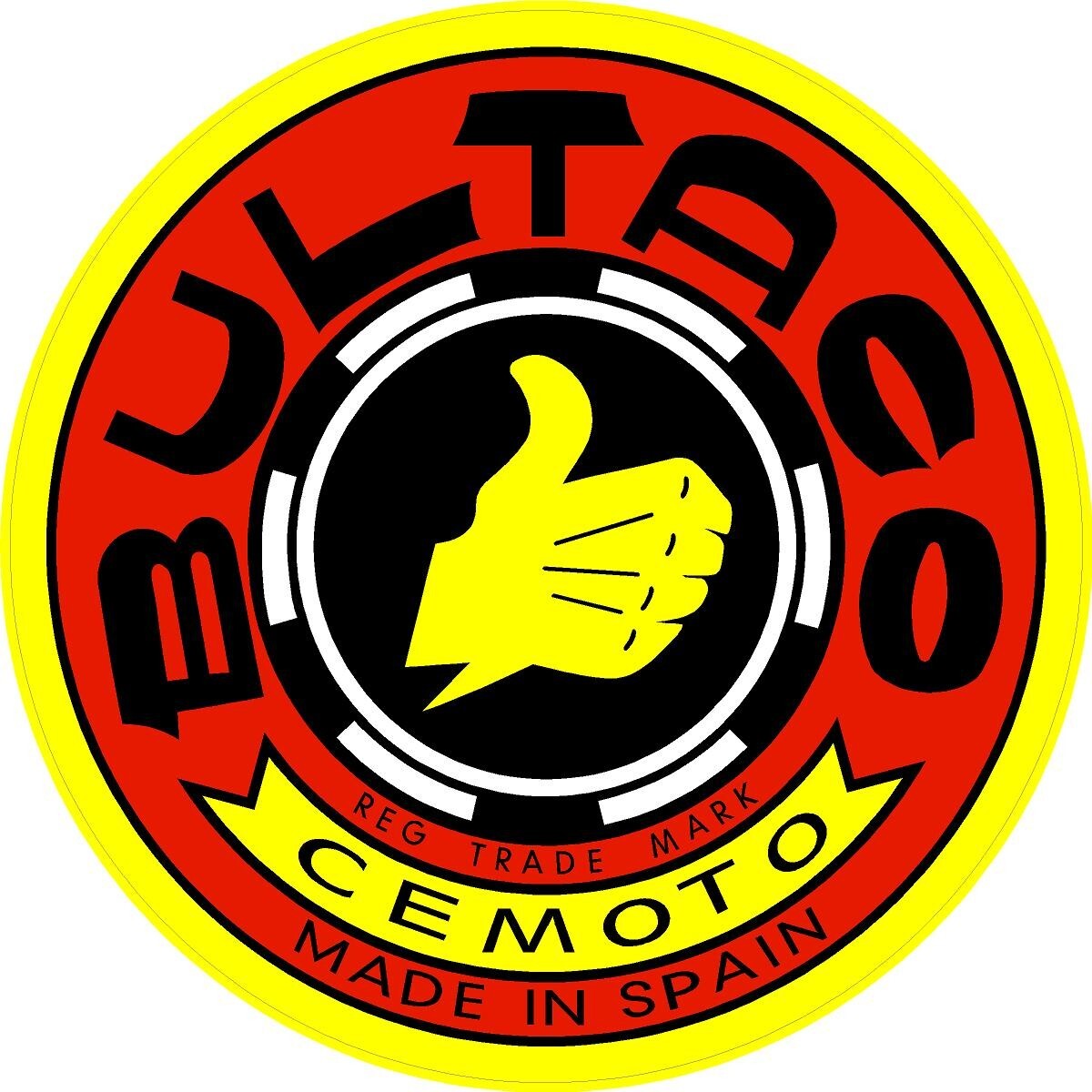 #335 (2) 3" Bultaco Racing Classic Vintage Decal Sticker LAMINATED