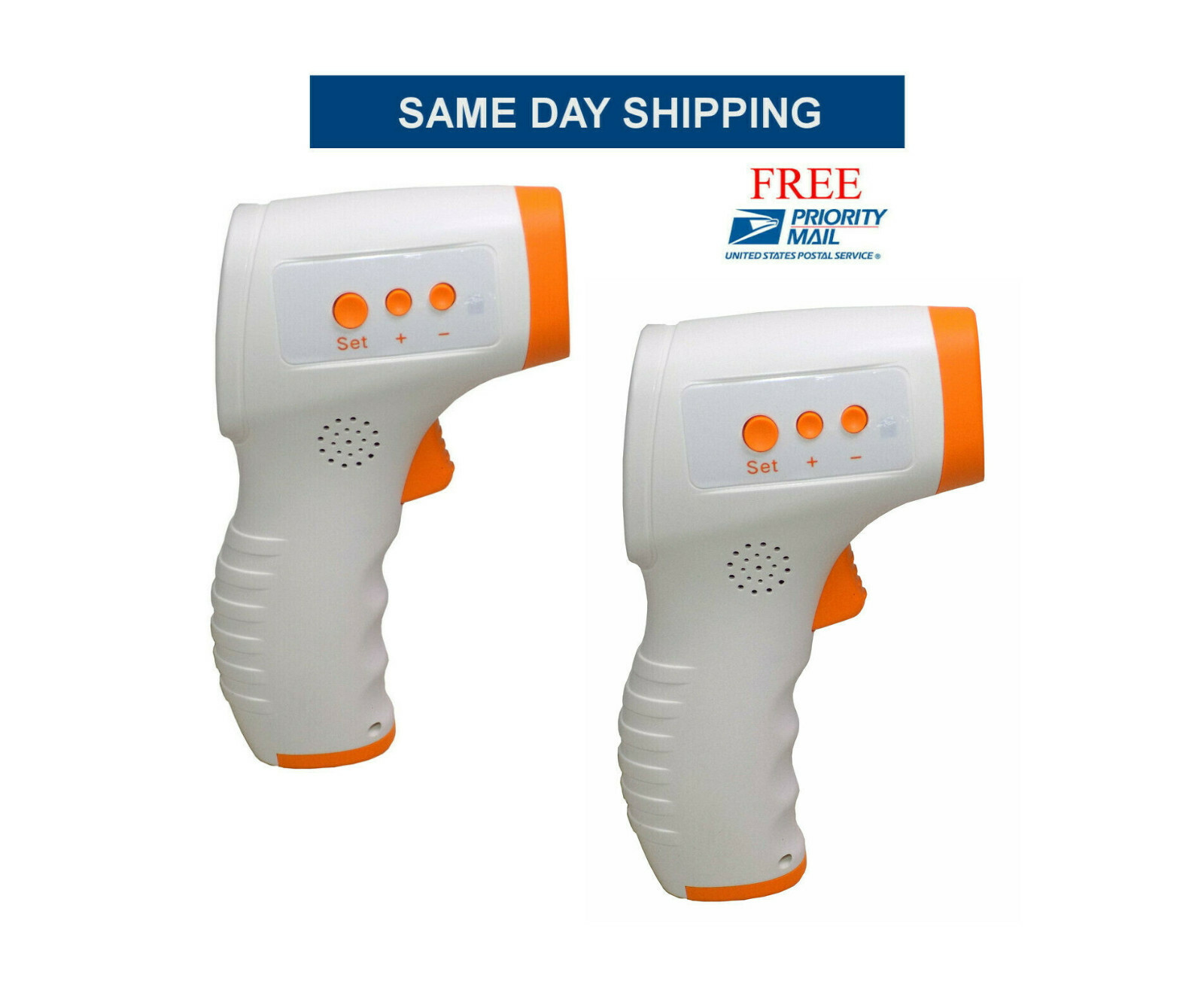 2 - Digital Non Contact Infrared Forehead Thermometers IR Handheld Fever Alarm