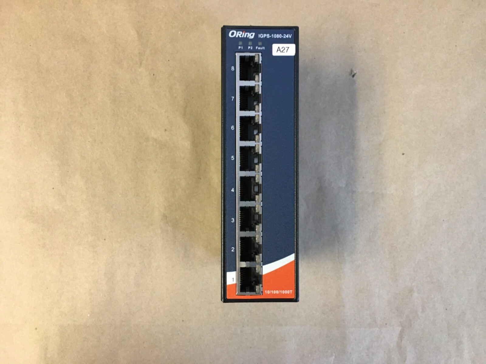 ORing IGPS-1080-24V-I Industrial 8-Port Unmanged Gigabit PoE Ethernet Switch