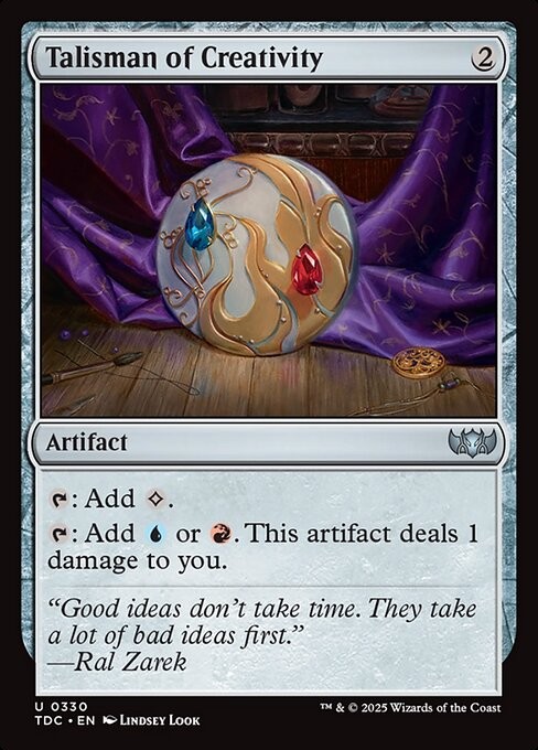 Talisman of Creativity 330 U Normal TDC MTG NM