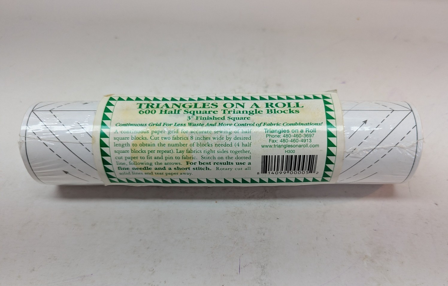 Triangles On A Roll 600 3 Inch Finished Half-Square Triangles Foundation Paper