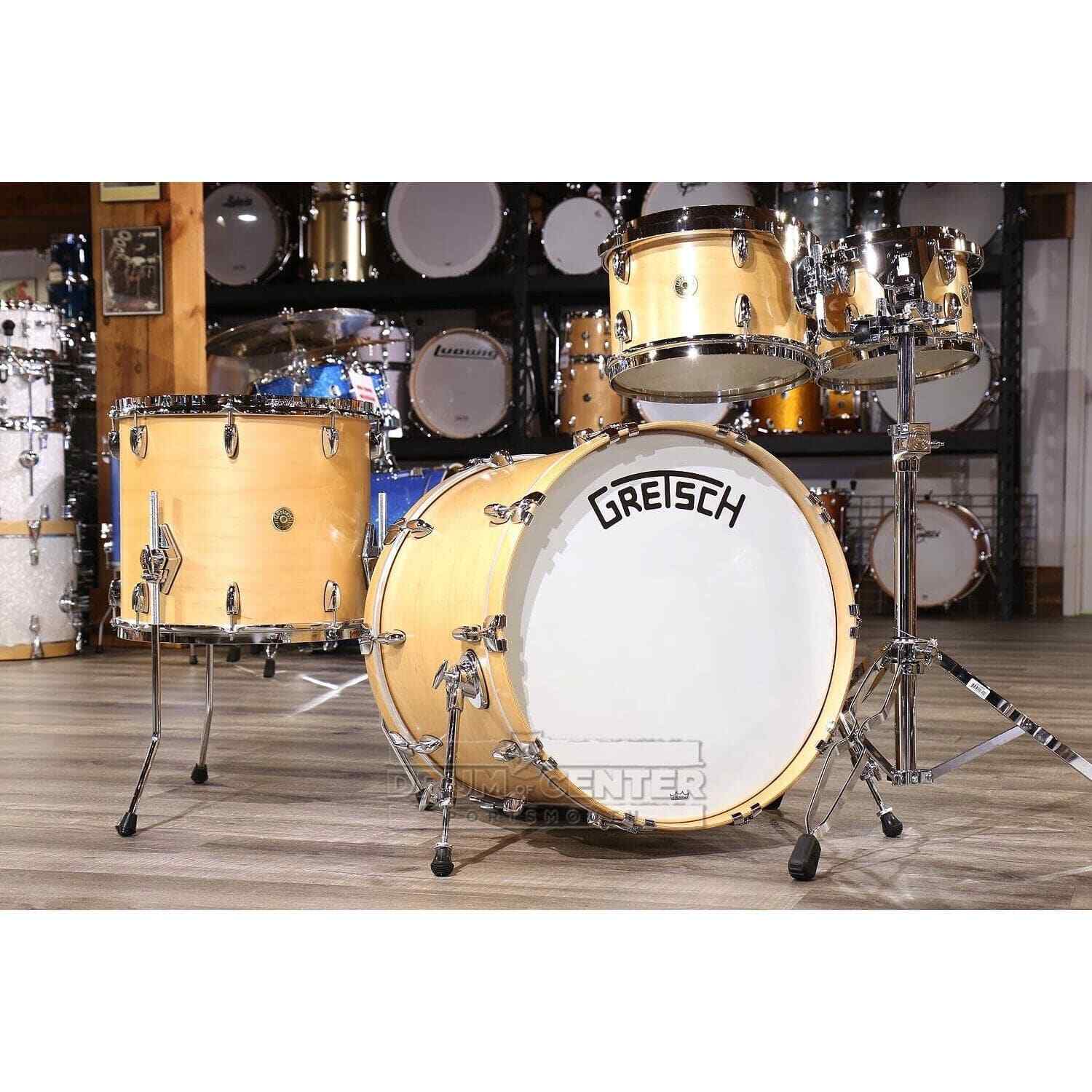 Gretsch Broadkaster 4pc Drum Set Satin Natural